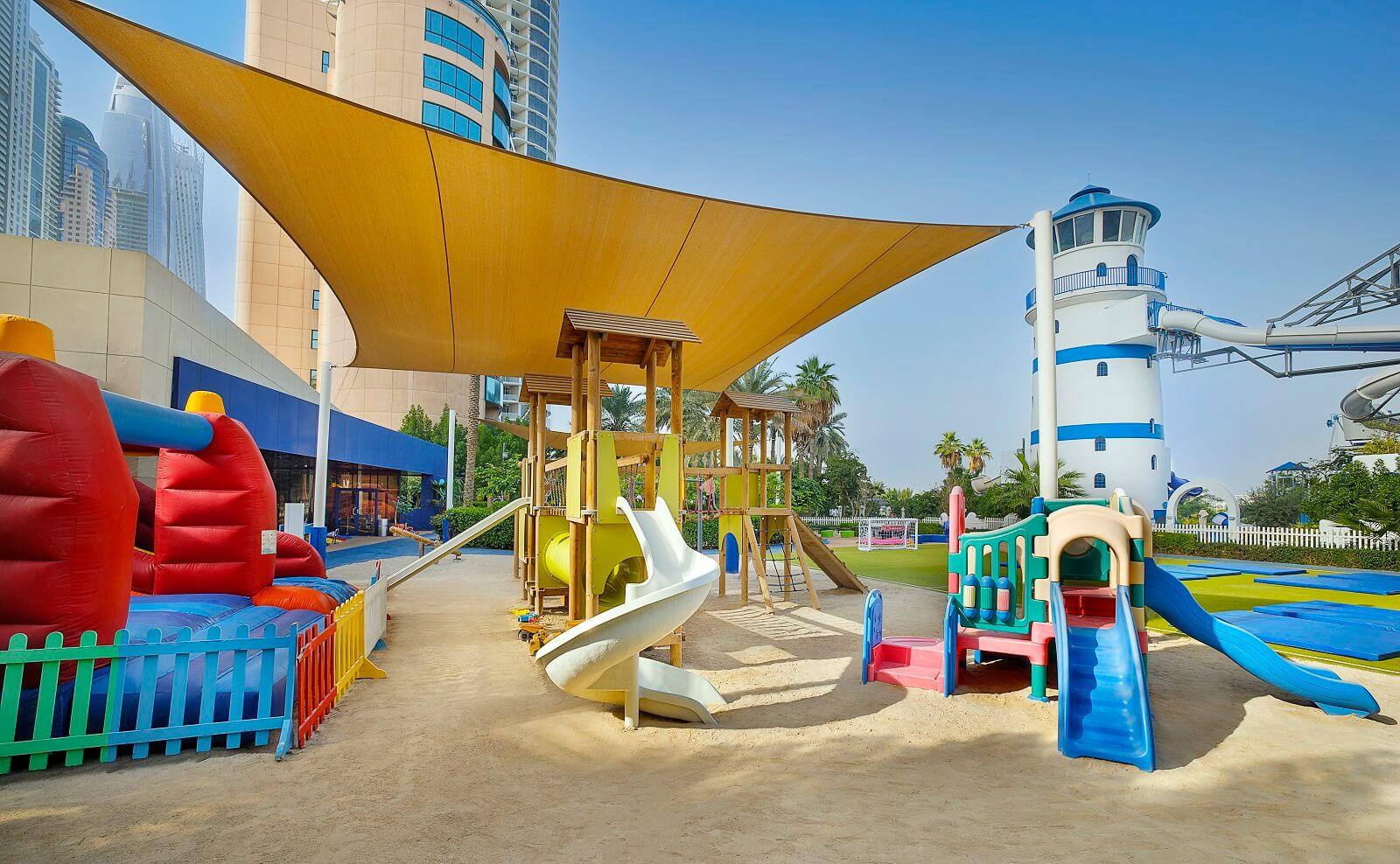 Le Meridien Mina Seyahi Beach Resort and Waterpark Kids Club Outdoor Play