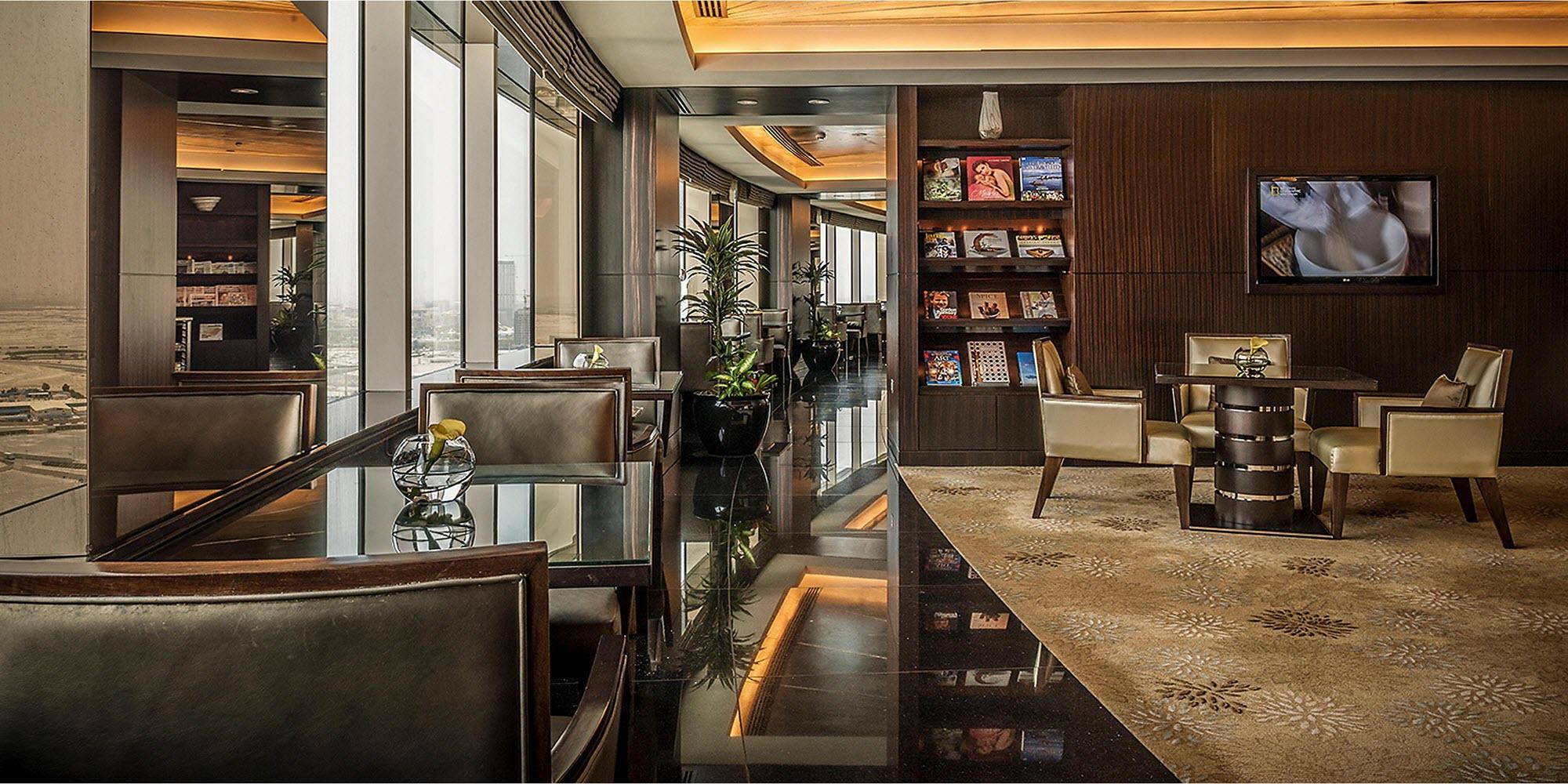 InterContinental Dubai Festival City Club Lounge Seating Area