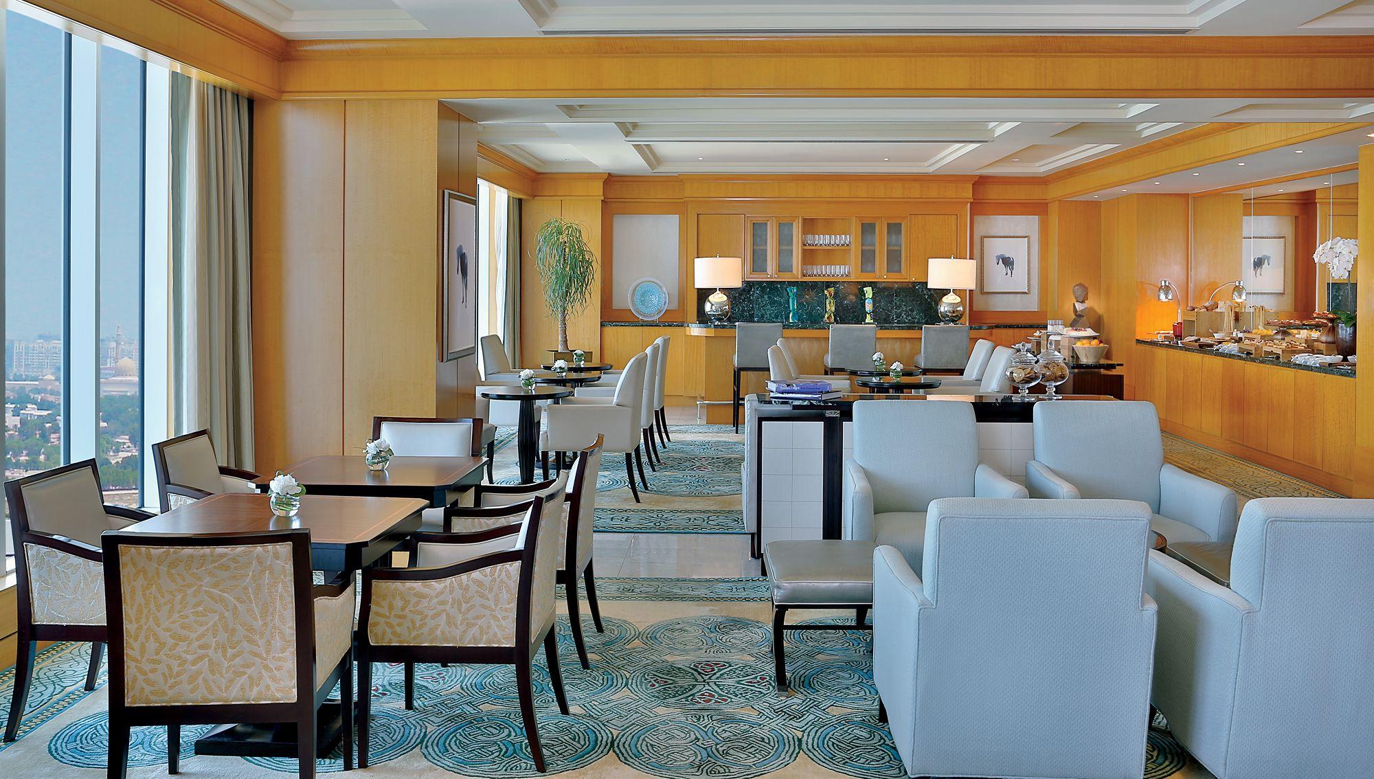 Ritz-Carlton DIFC Dubai Club Lounge Dining Area