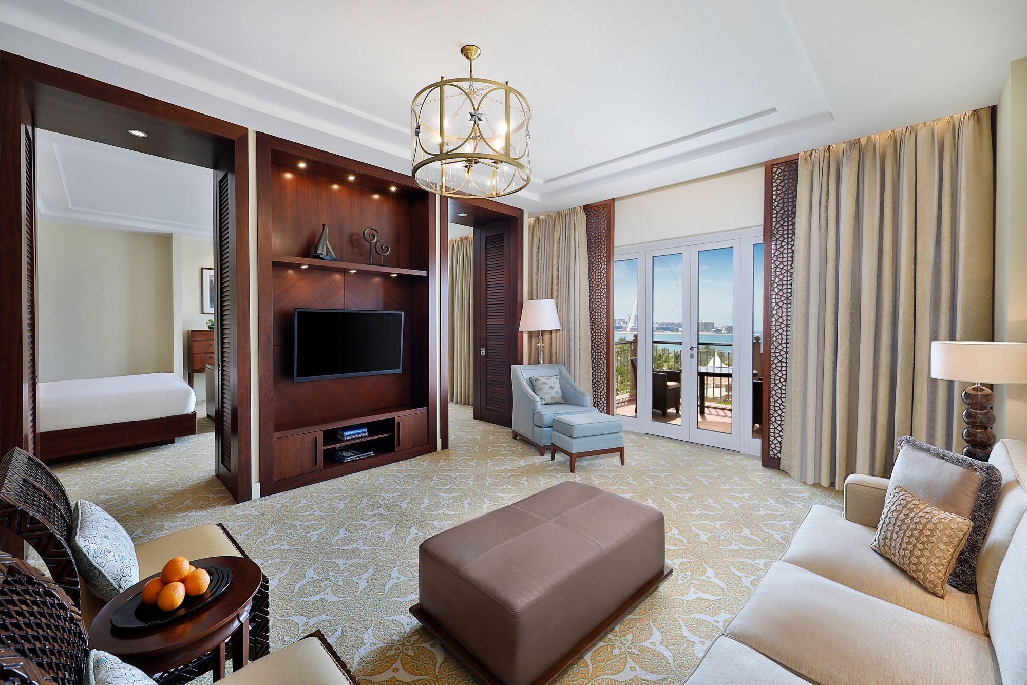 The Ritz-Carlton Dubai Bedroom Suite Lounge Area