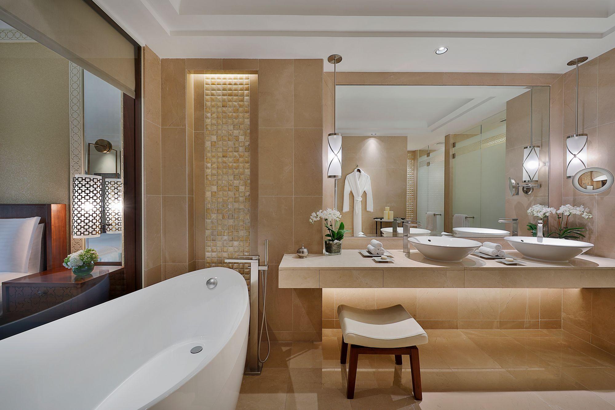 The Ritz-Carlton Dubai Bedroom Bathroom