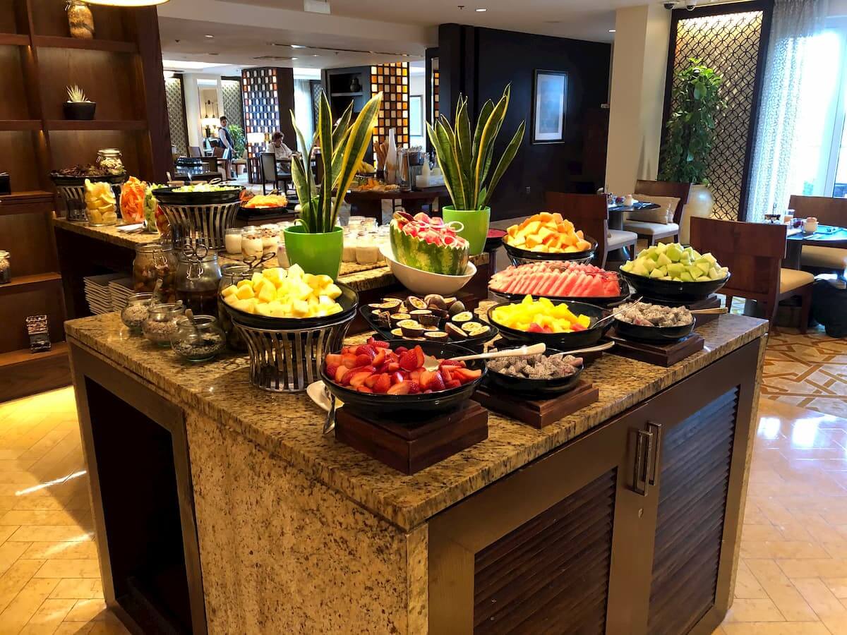 The Ritz-Carlton Dubai Executive Club Lounge Food Offerings