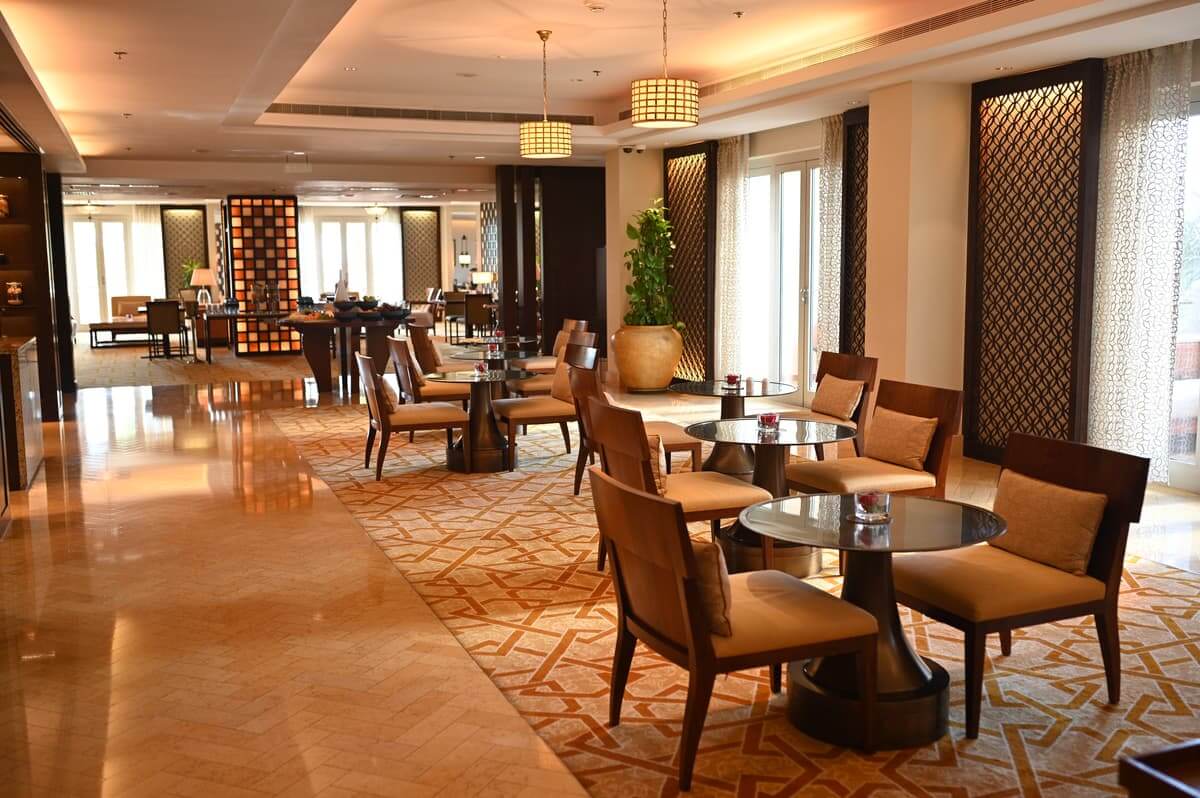 The Ritz-Carlton Dubai Executive Club Lounge Dining Area