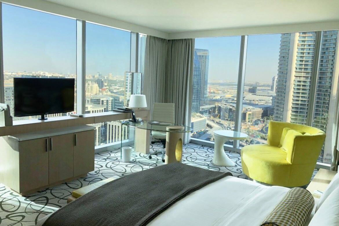 Sofitel Downtown Dubai King Bedroom Outdoor View