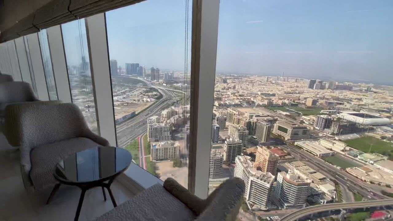 Sofitel The Obelisk Dubai Club Lounge Club Millu00e9sime Dining Table Outside View