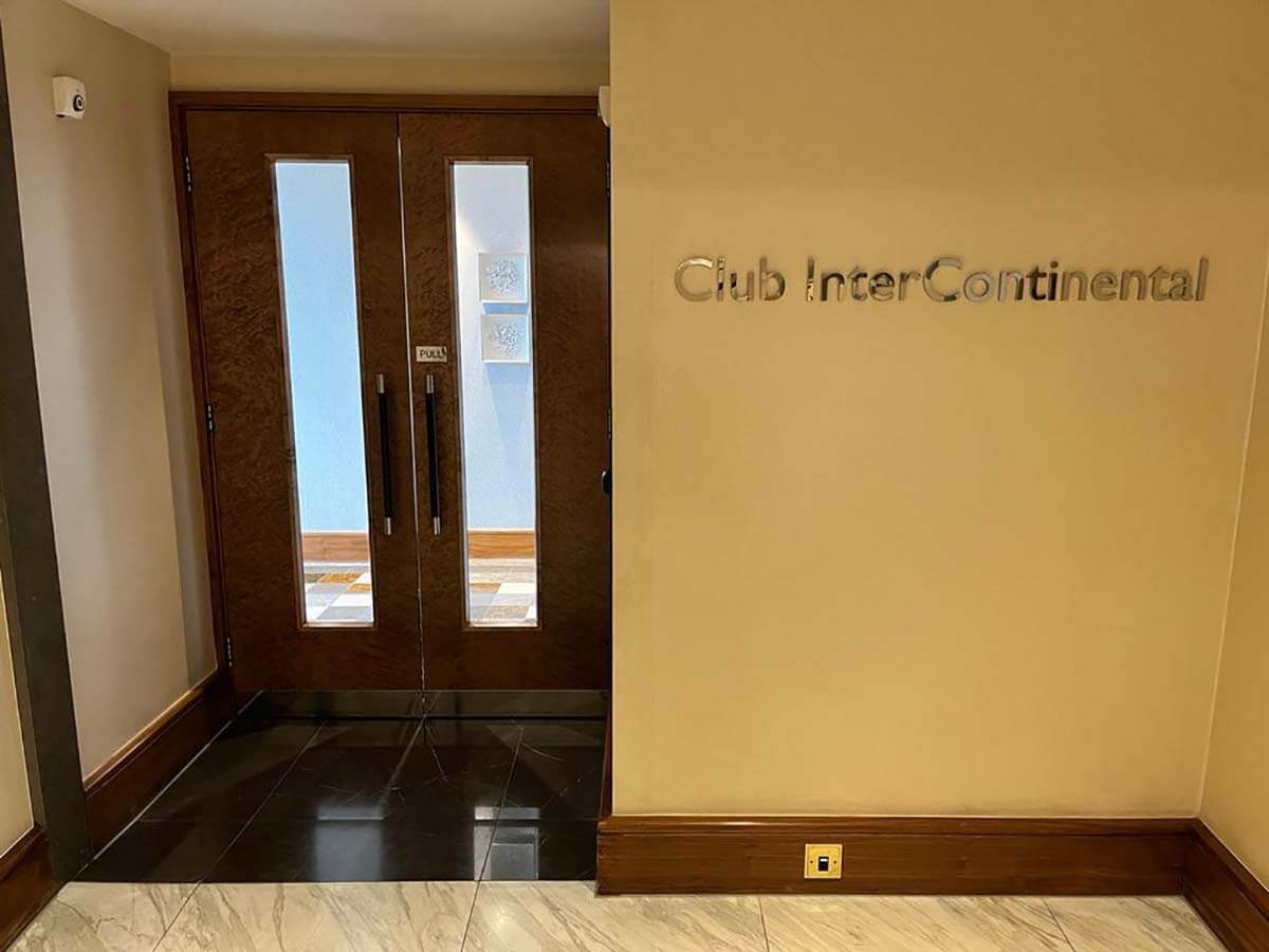 InterContinental London Park Lane Executive Club Lounge Door Entrance