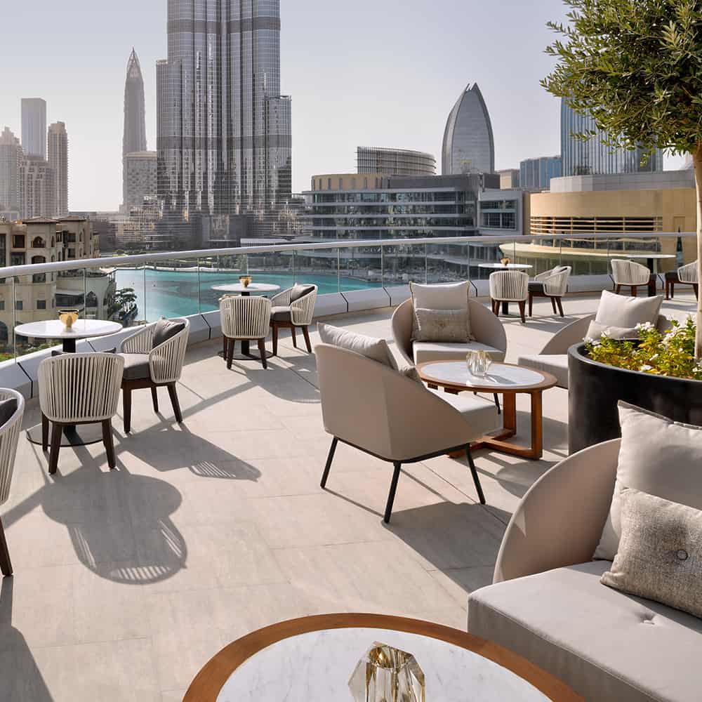 Address Downtown Executive Club Lounge Outdoor Seating
