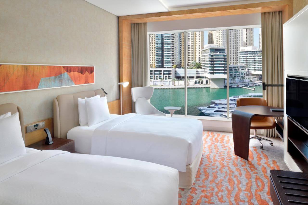 Crowne Plaza Dubai Marina Twin Bedroom