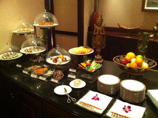 Dusit Thani Dubai Executive Club Lounge Food Offerings