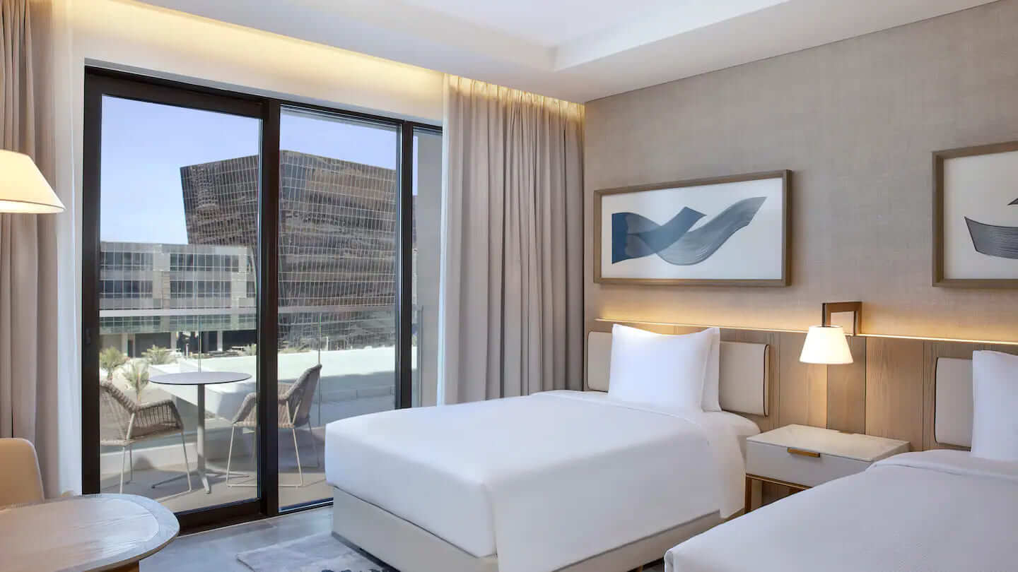 Hilton Abu Dhabi Yas Island Twin Bedroom