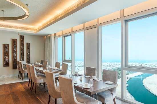 Hilton Dubai Al Habtoor City Executive Lounge Window View
