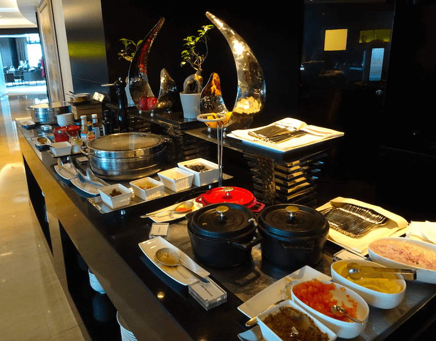 JW Marriott Marquis Hotel Dubai Club Lounge Food Offerings