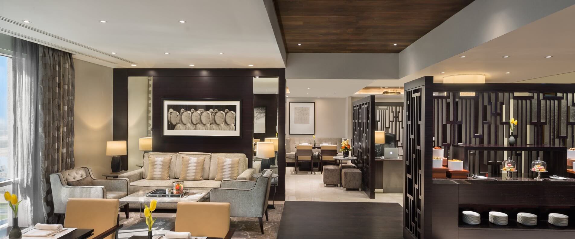 Kempinski Hotel Mall of the Emirates Executive Club Lounge Seating Area