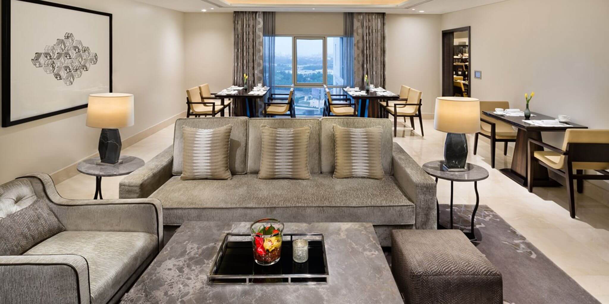 Kempinski Hotel Mall of the Emirates Executive Club Lounge Sofas