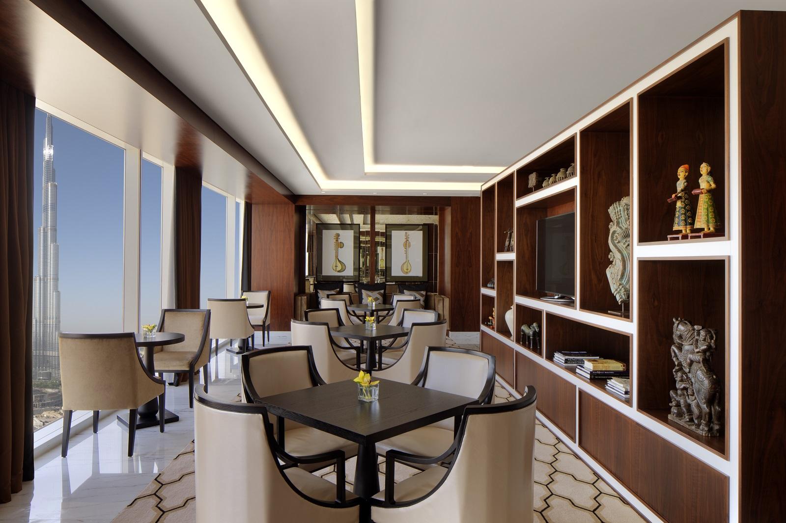 Taj Dubai Club Lounge Dining Tables