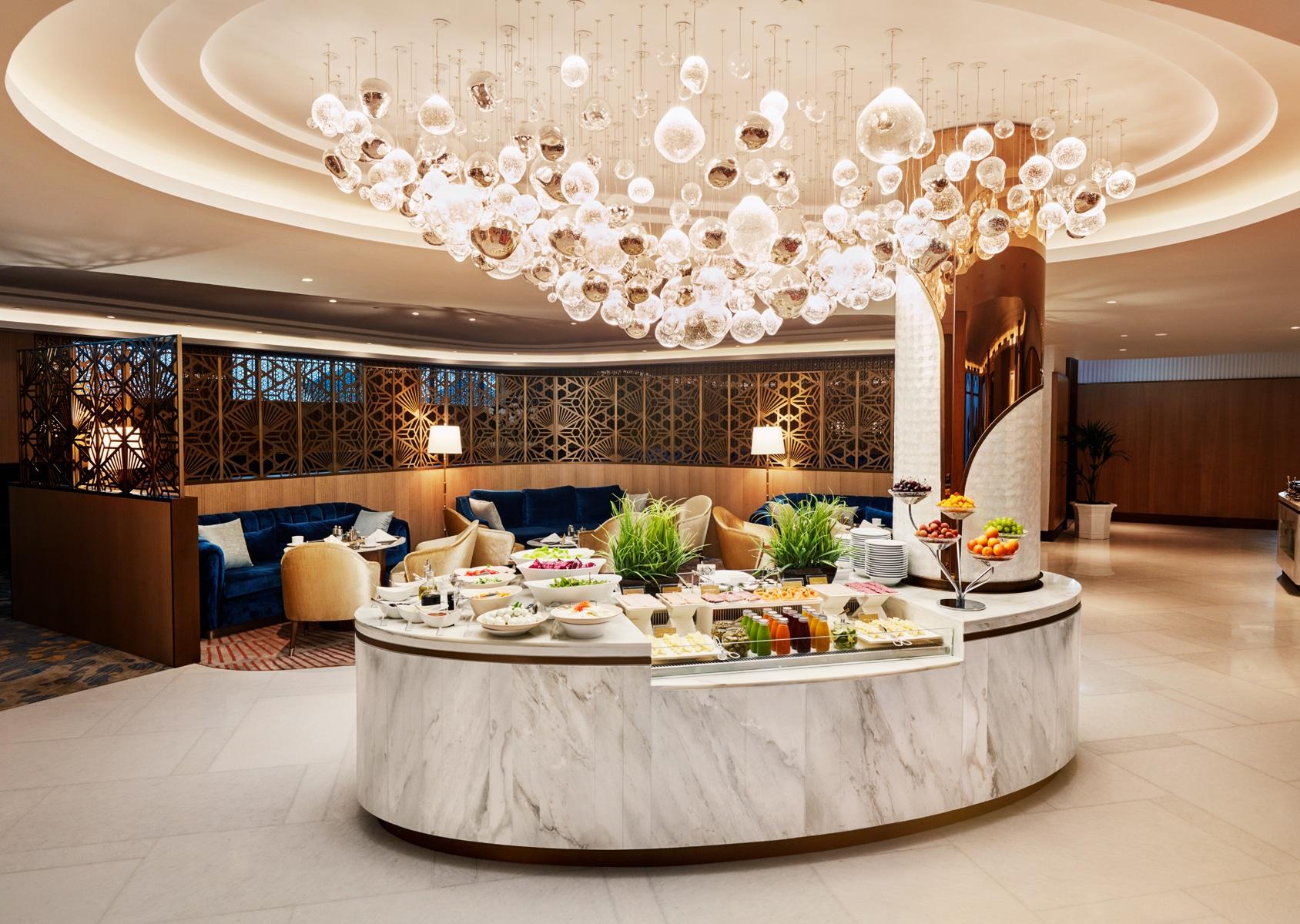 The Atlantis, The Palm Executive Club Lounge Food Area