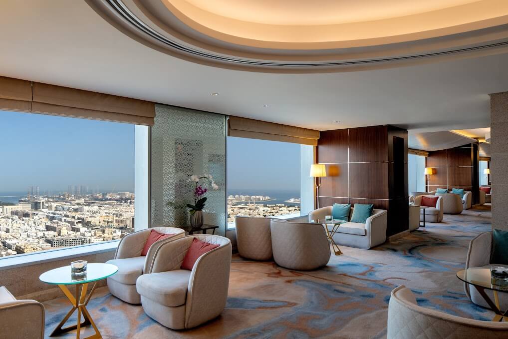 Conrad Dubai Club Lounge Seating Area