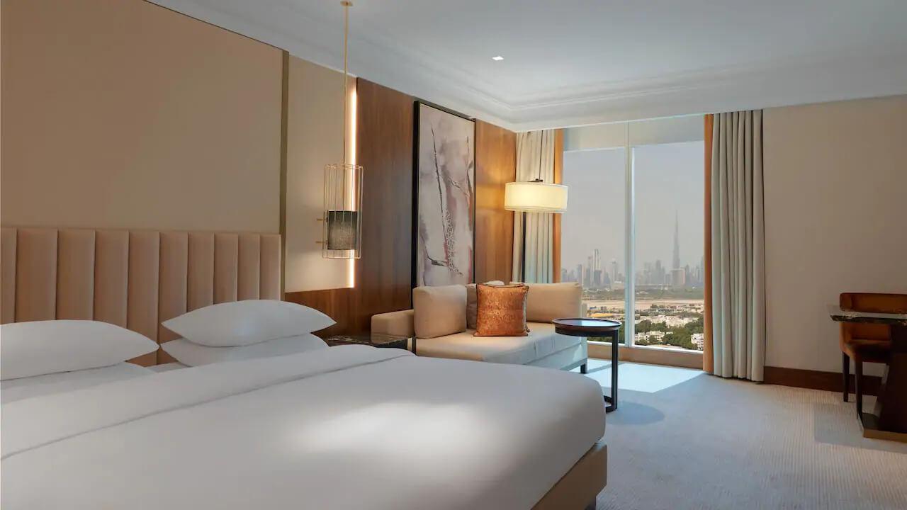 Grand Hyatt Dubai King Bed Skyline Bedroom