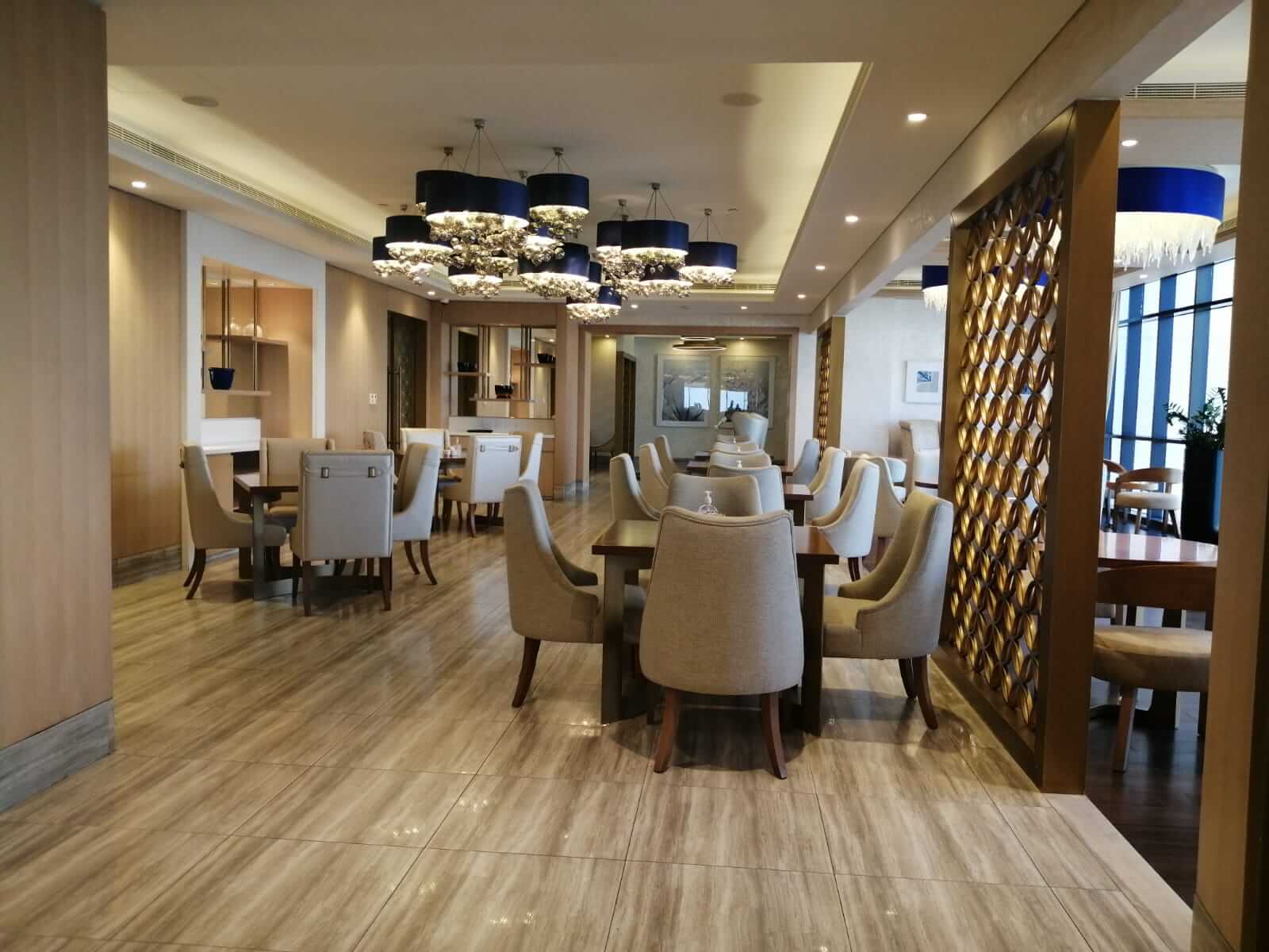 Habtoor Grand Resort Executive Club Lounge Tables