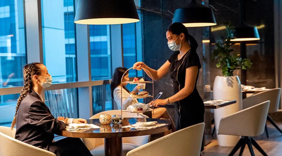 InterContinental Dubai Marina Executive Club Lounge Afternoon Tea