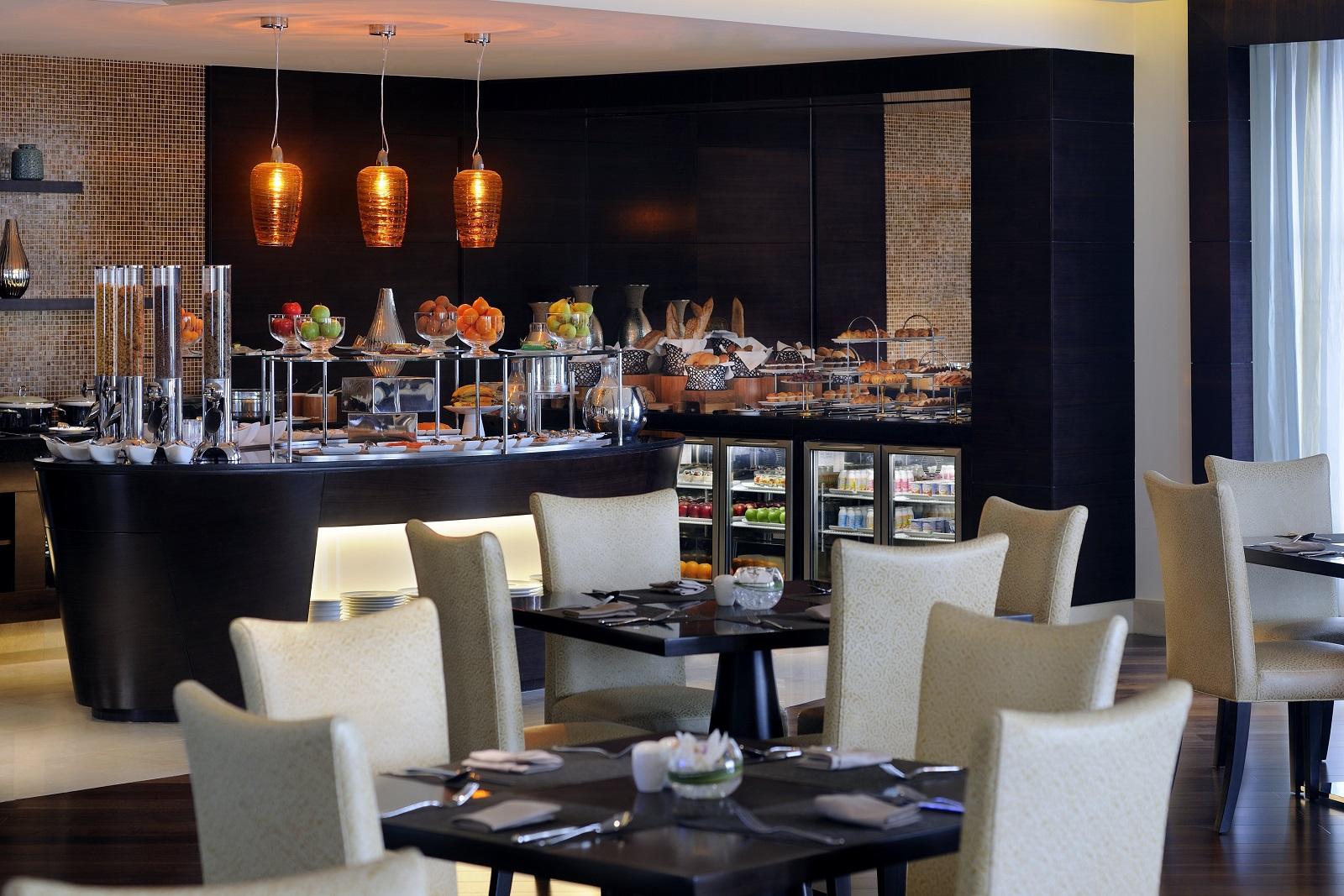 Marriott Hotel Al Jaddaf Dubai Executive Club Lounge Dining Area