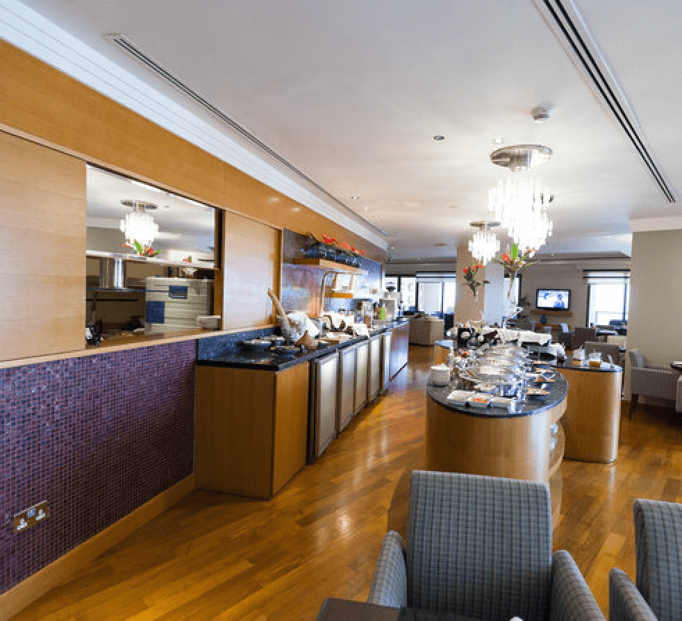 Movenpick Hotel Jumeirah Beach Executive Club Lounge Buffet Area