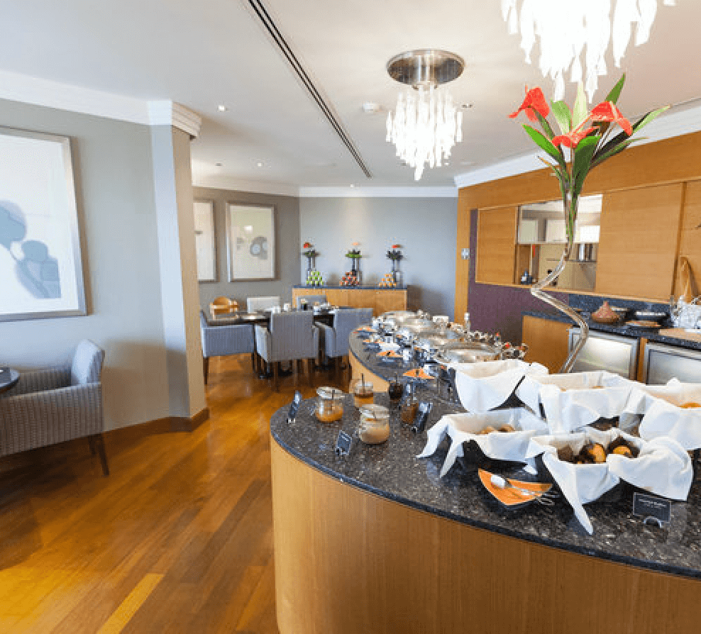 Movenpick Hotel Jumeirah Beach Executive Club Lounge Food Offering Area