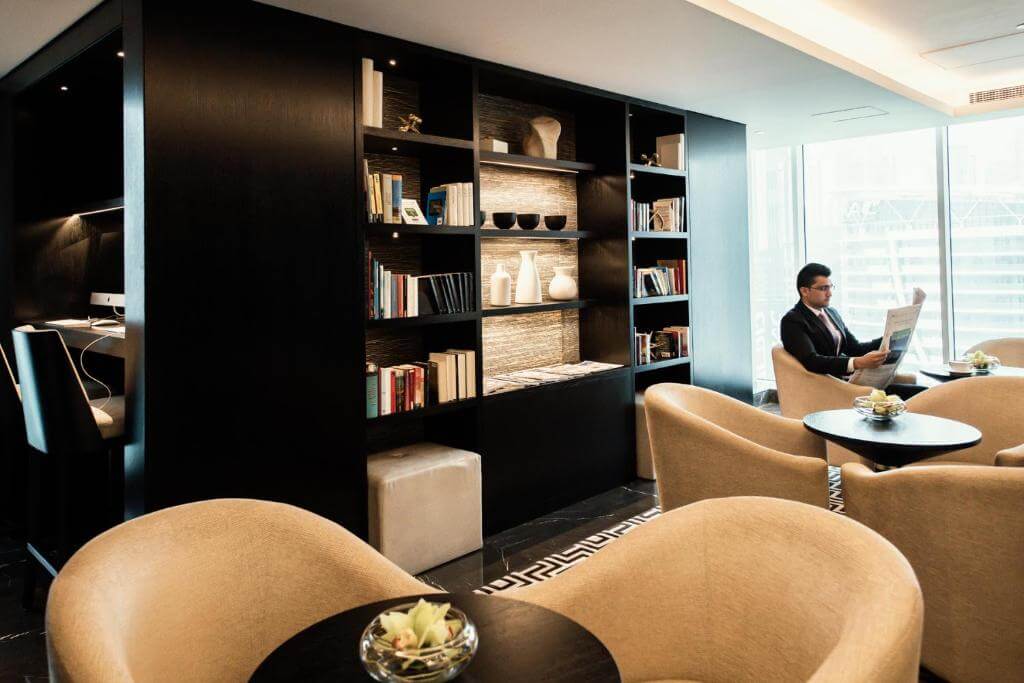 Pullman Dubai Downtown Executive Club Lounge Tables