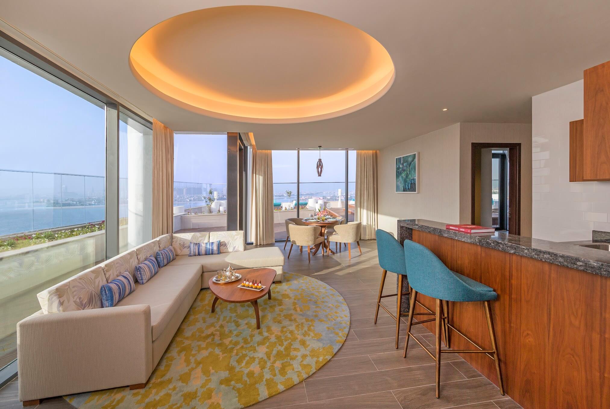 The Retreat Palm Dubai MGallery by Sofitel Penthouse Suite Living Room