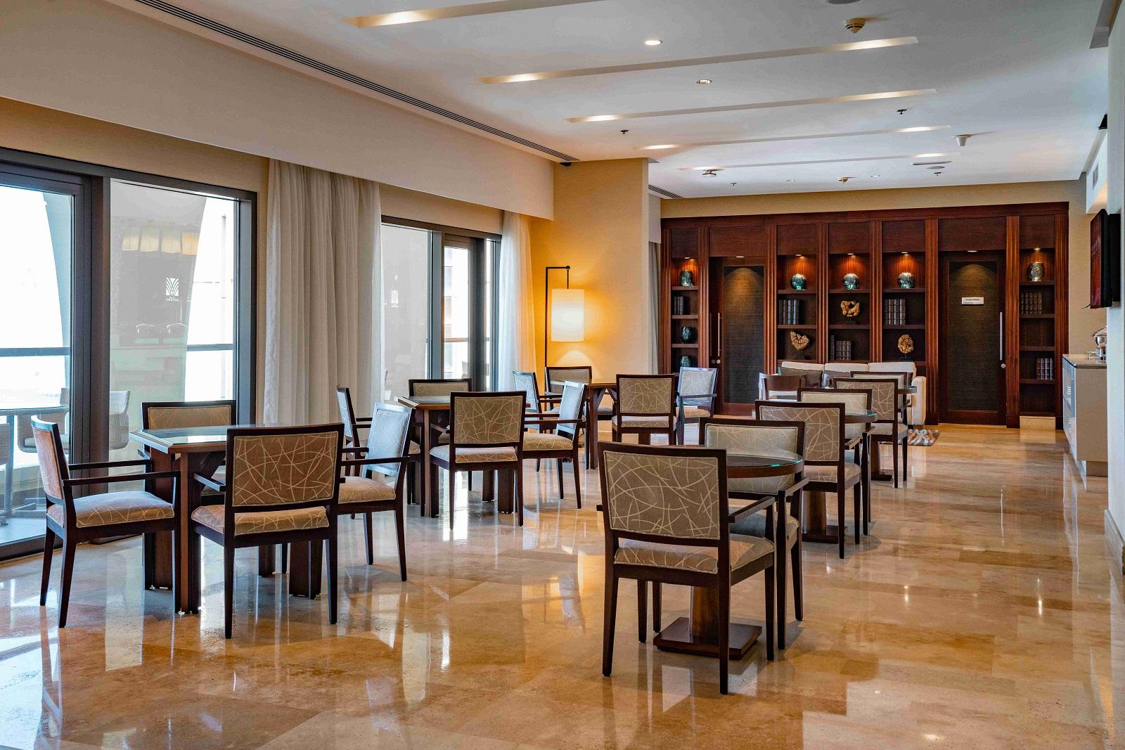 Amwaj Rotana Executive Club Lounge Dining Tables