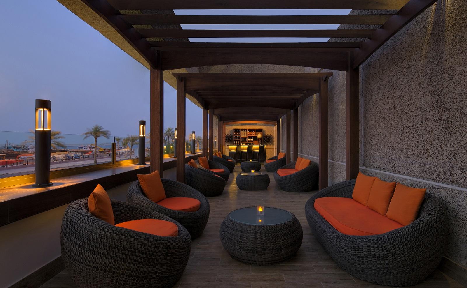 Hyatt Regency Dubai Executive Club Lounge Terrace