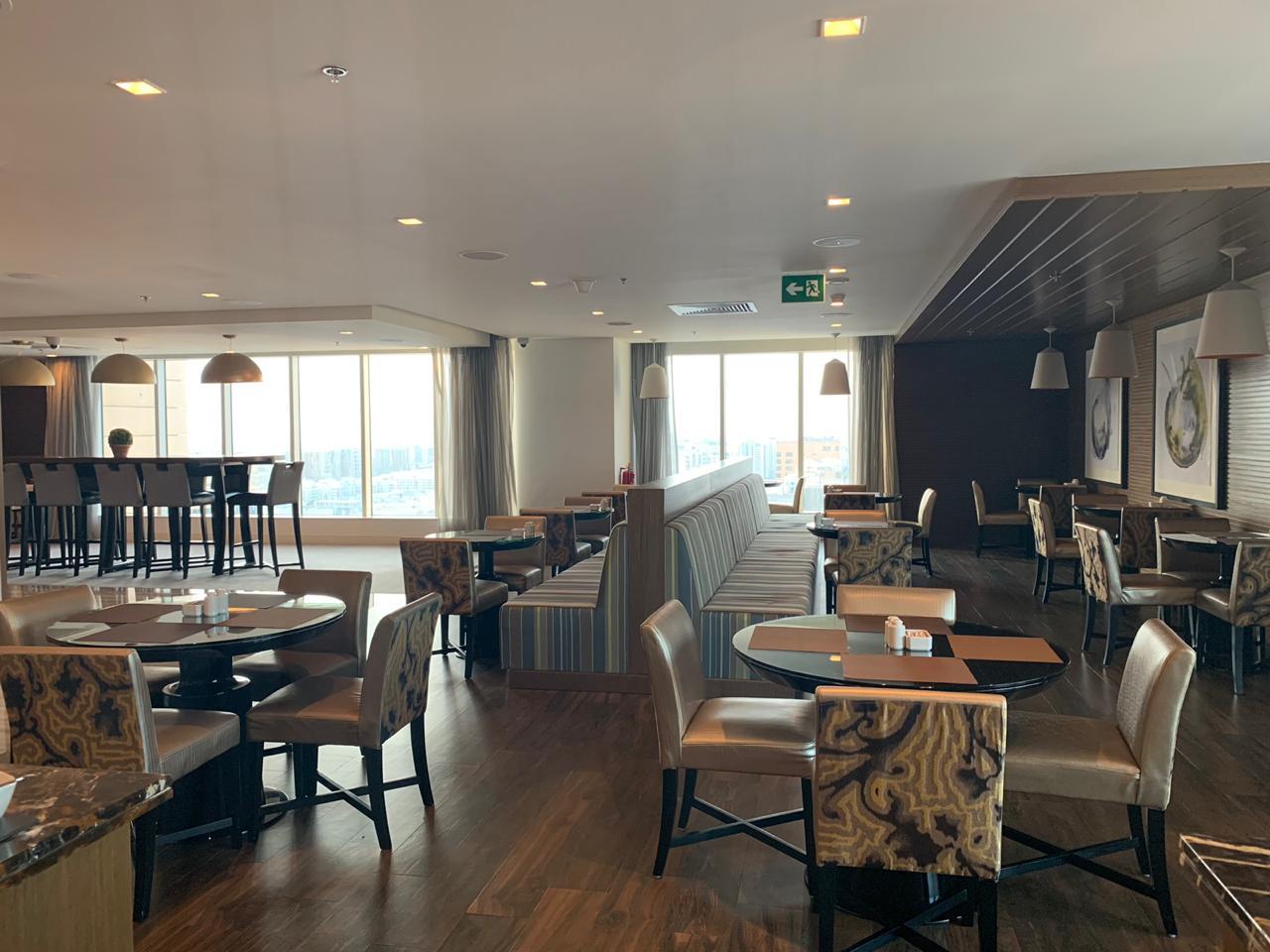 Marriott Hotel Downtown, Abu Dhabi Executive Club Lounge Dining Tables