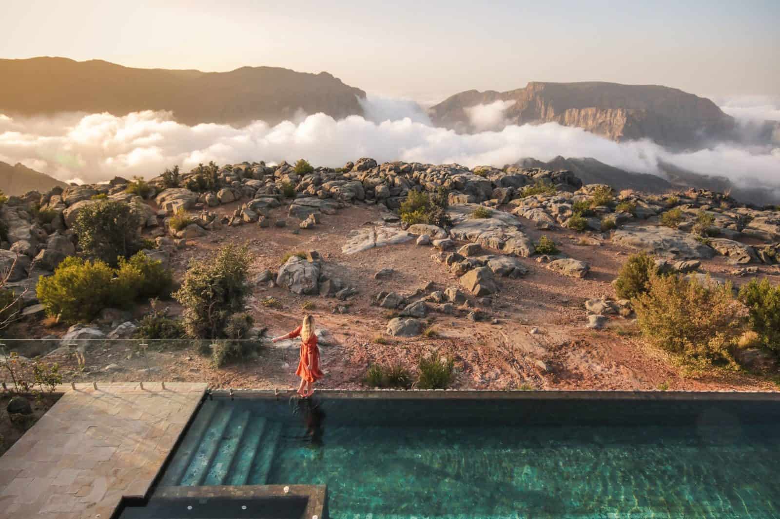 Anantara Al Jabal Al Akhdar Resort Swimming Cliffs