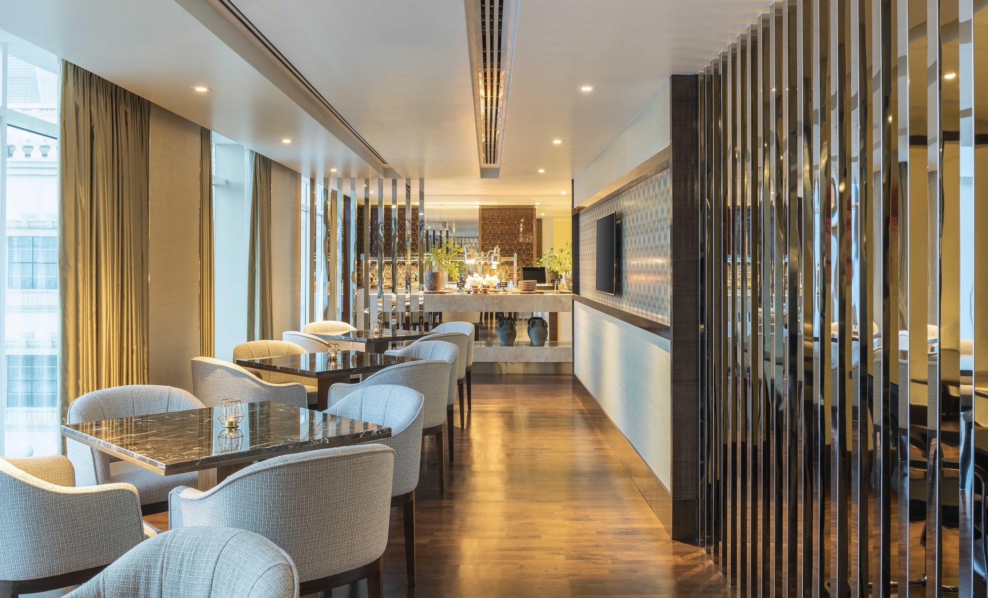 Radisson Blu Hotel Ajman Club Lounge Dining Tables