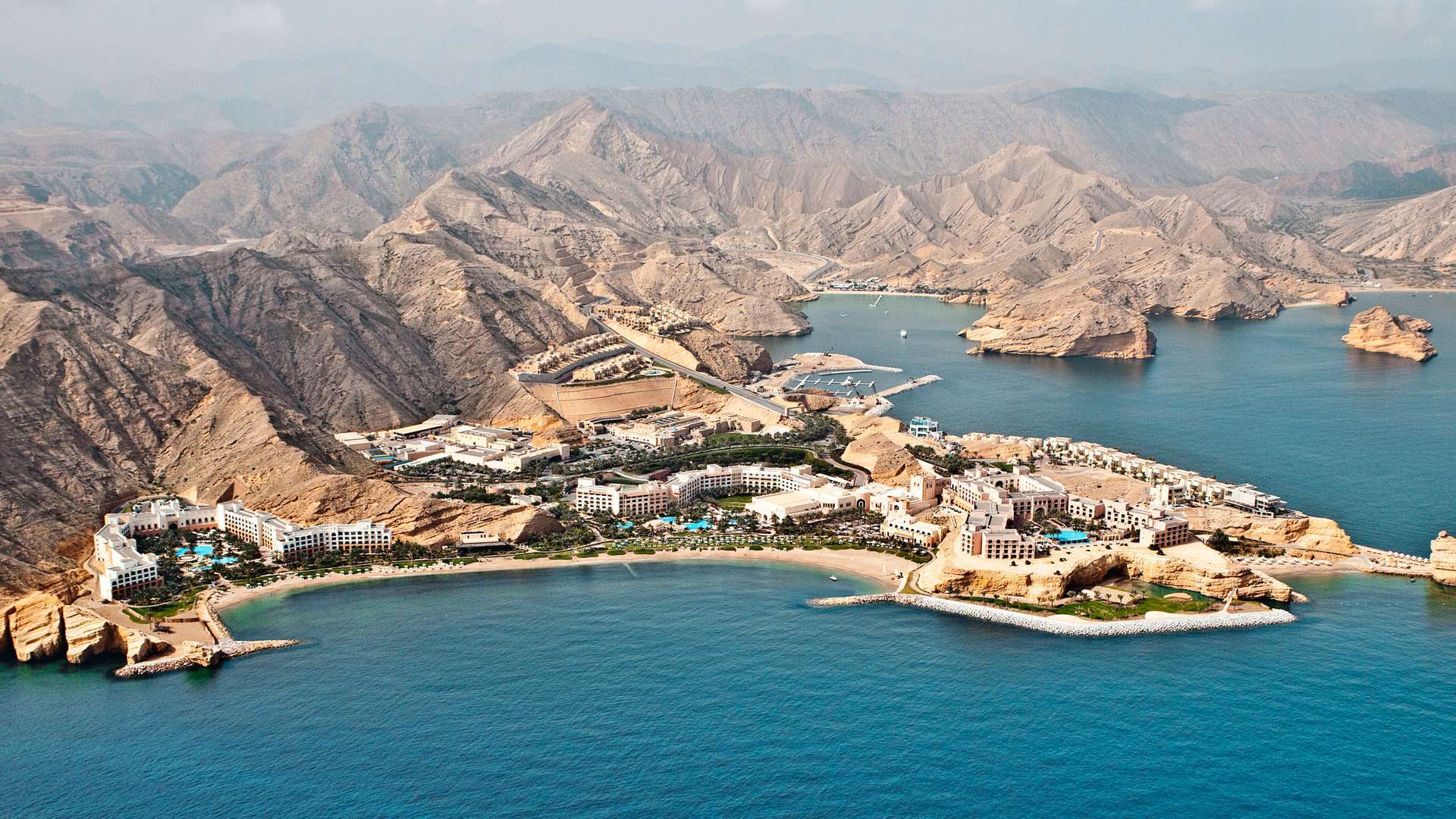 Shangri-la Barr Al Jissah Muscat Aerial View