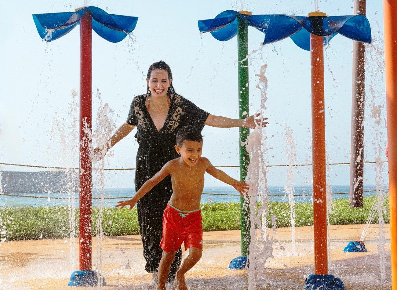 Shangri-la Barr Al Jissah Muscat Kids Club Splash Pad Fun