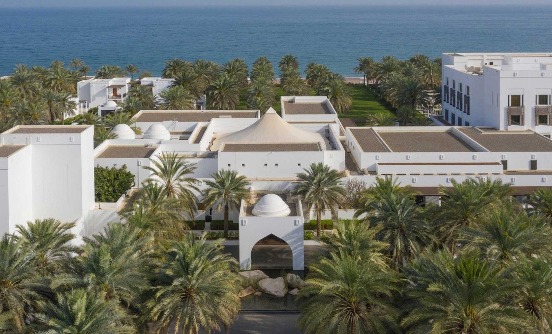 The Chedi Muscat Aerial View