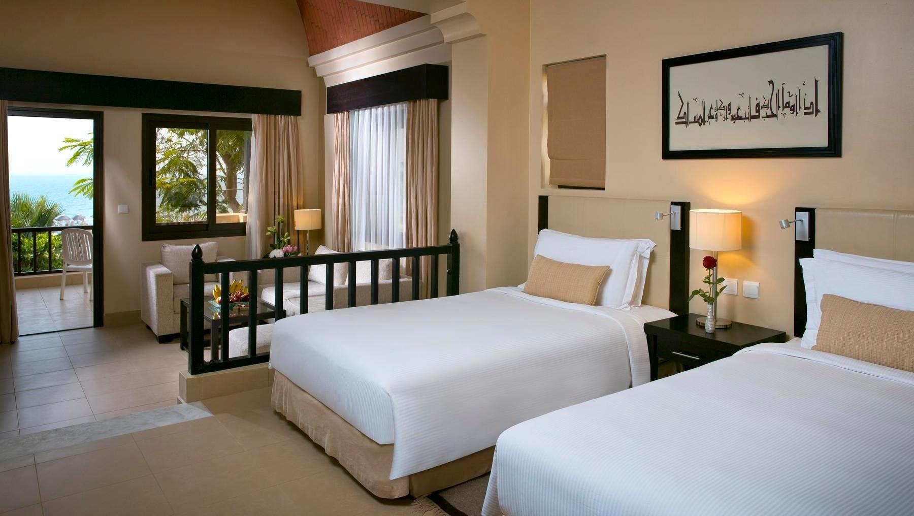 The Cove Rotana Resort Twin Bedroom