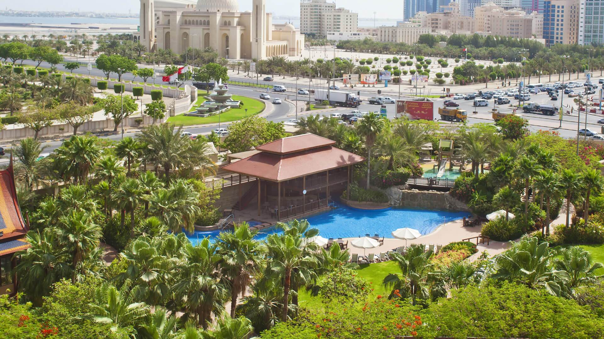 Gulf Hotel Bahrain Aerial View