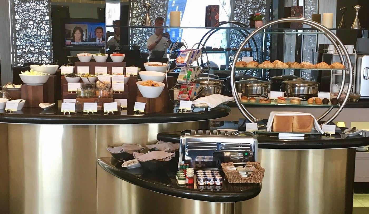 The Westin City Centre Bahrain Executive Club Lounge Food Display