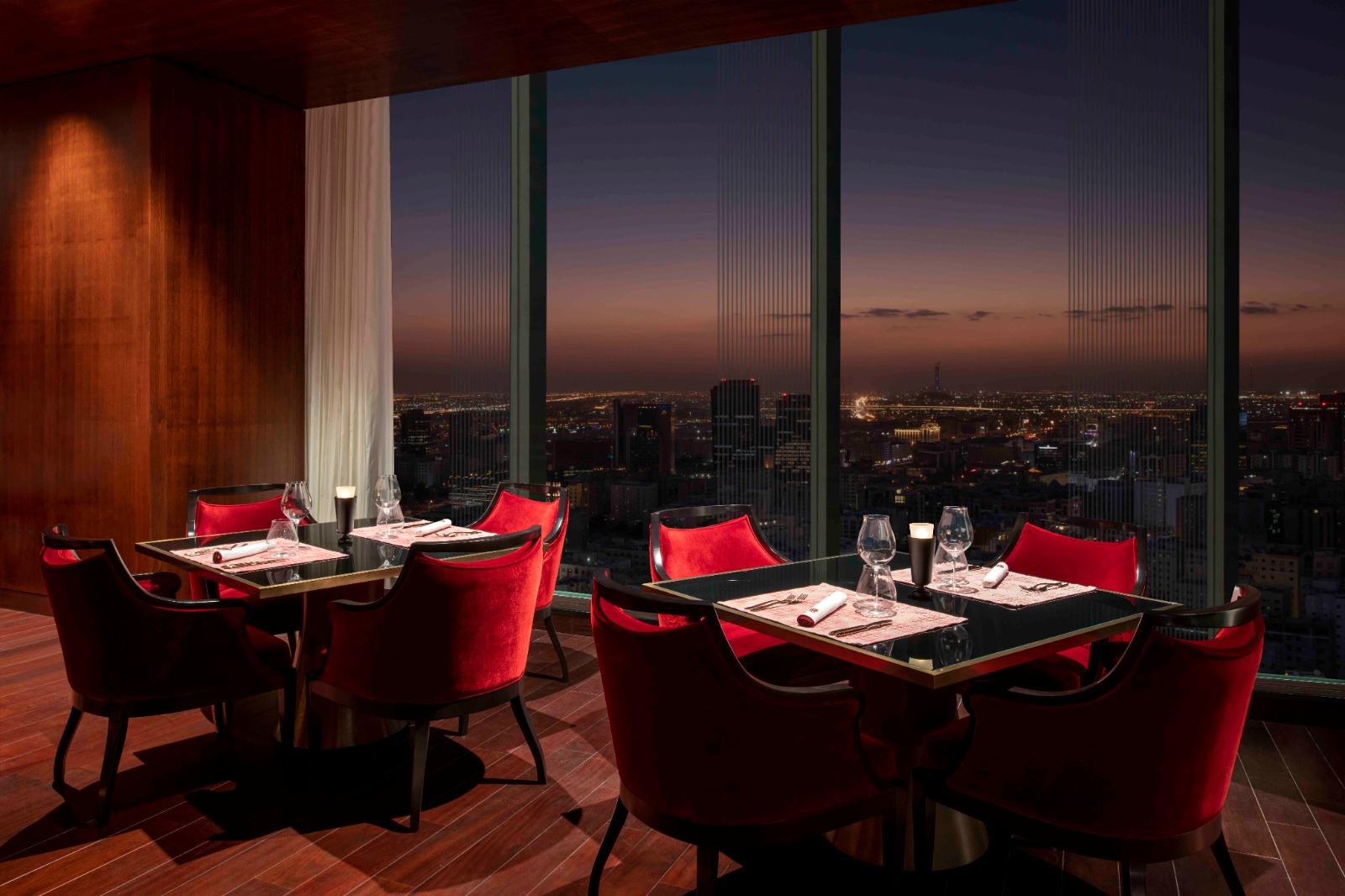 Banyan Tree Doha at La Cigale Mushaireb Executive Club Lounge Night time View