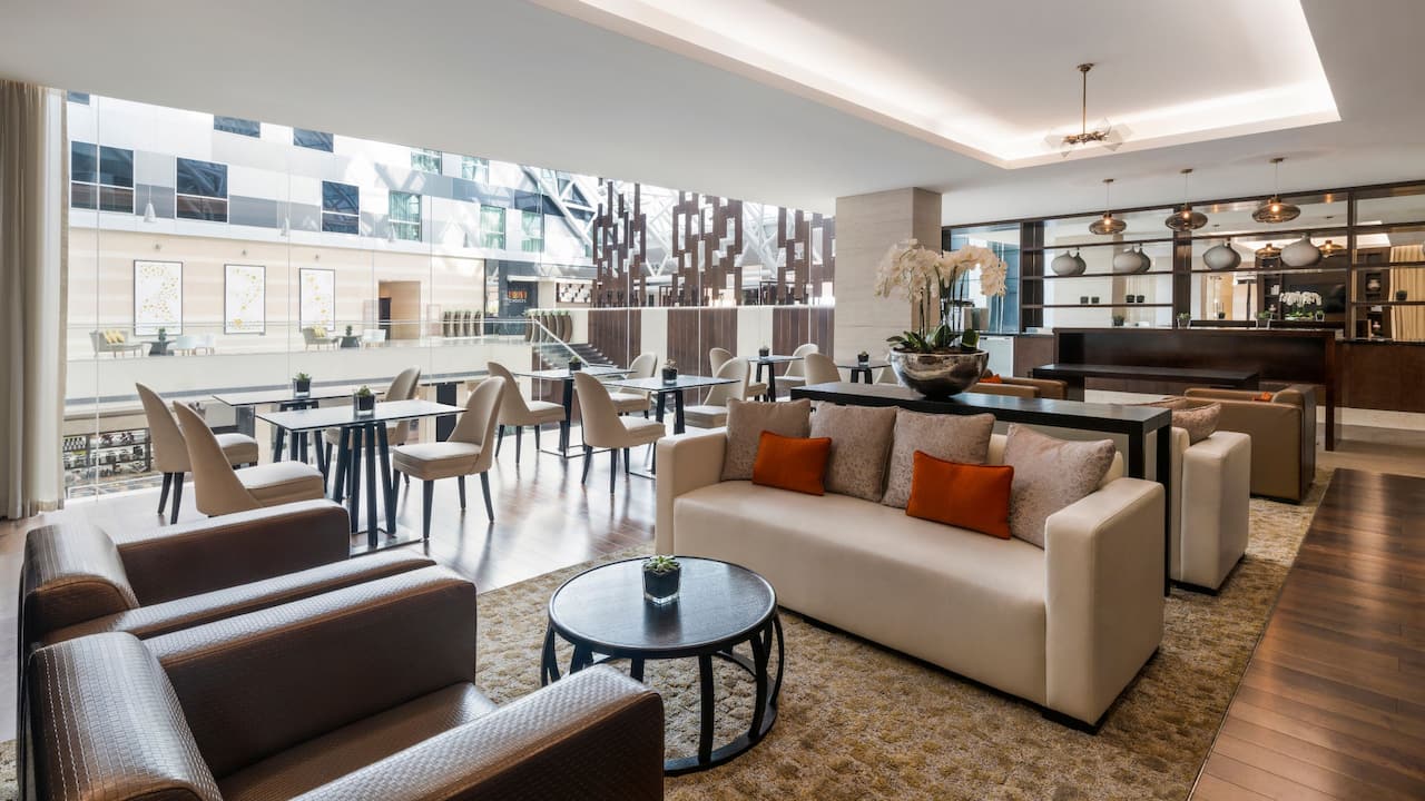 Hyatt Regency Oryx Doha Executive Club Lounge Seating Area