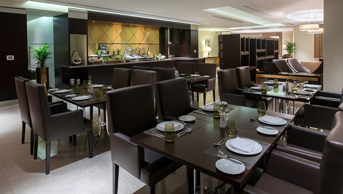 Millennium Plaza Doha Executive Club Lounge Dining Tables