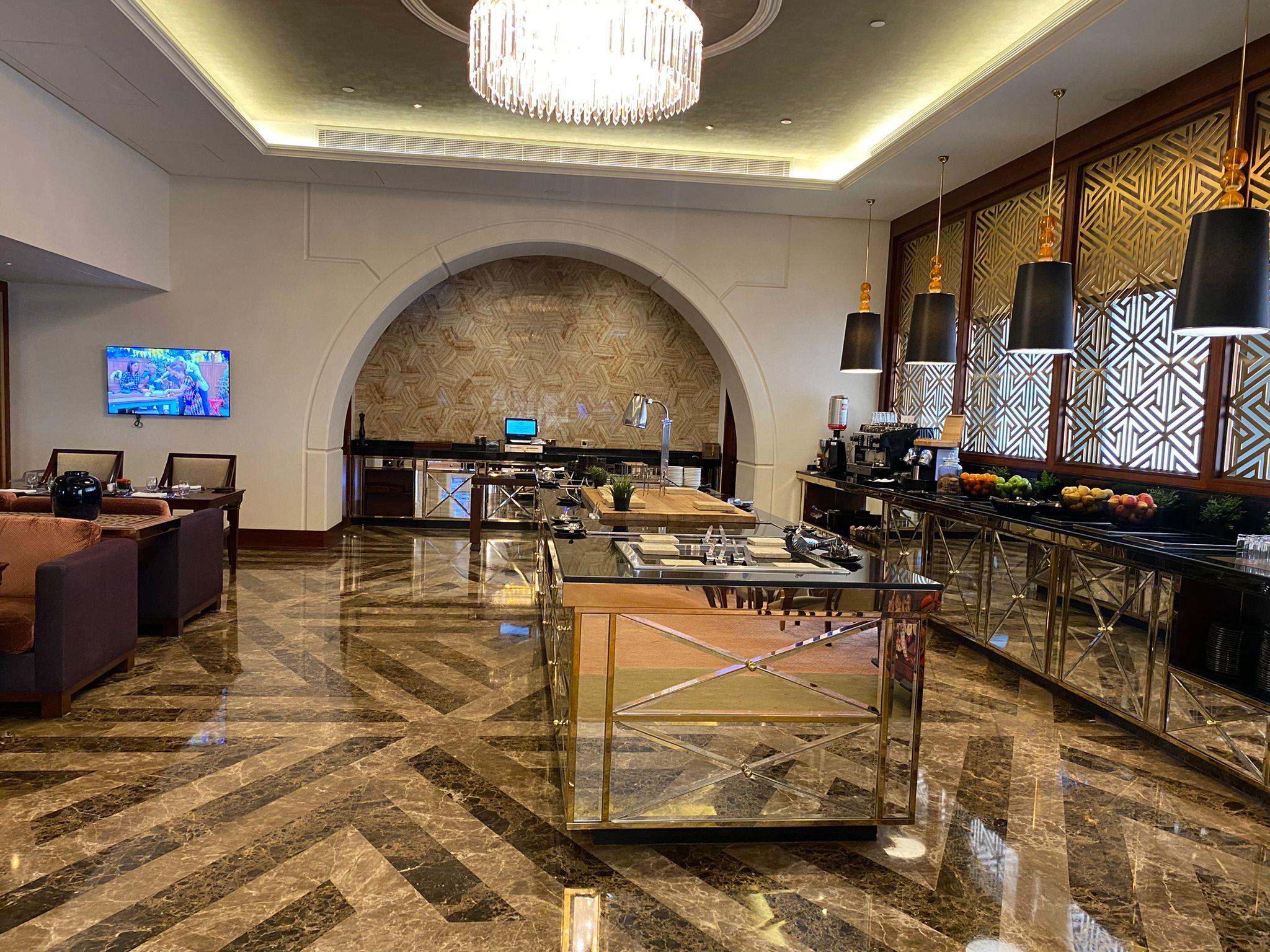 Sheraton Grand Doha Resort & Convention Hotel Executive Club Lounge Buffet Area