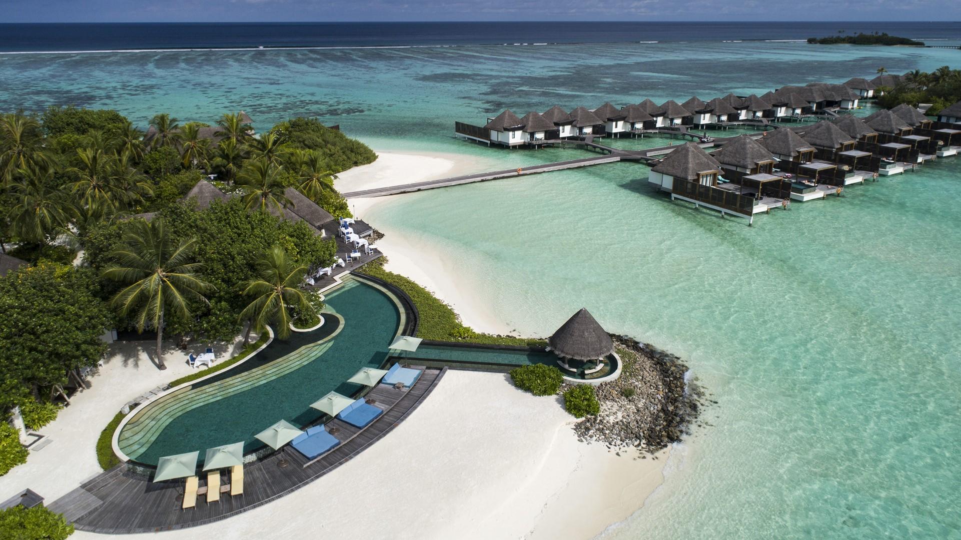 Four Seasons Resort Maldives at Kuda Huraa Aerial View