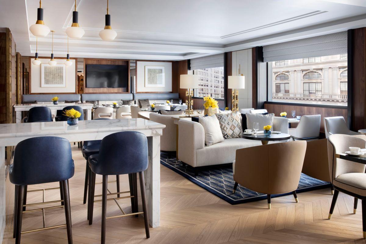 The Langham, New York Executive Club Lounge Seating Area
