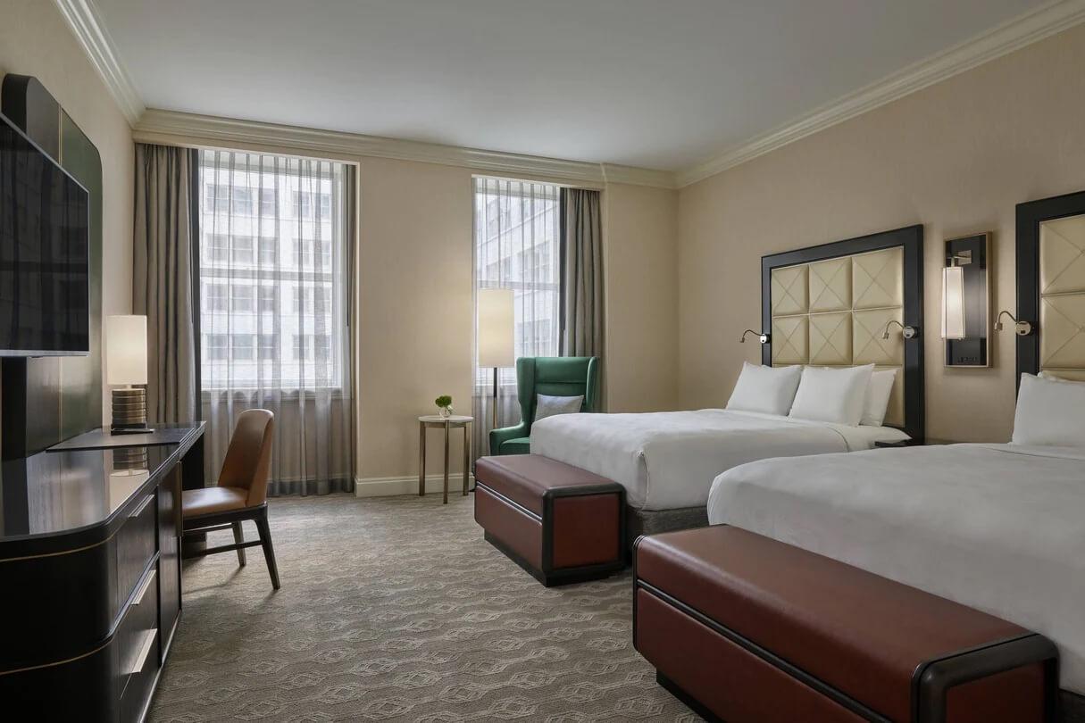 JW Marriott Chicago Double Queen Bedroom