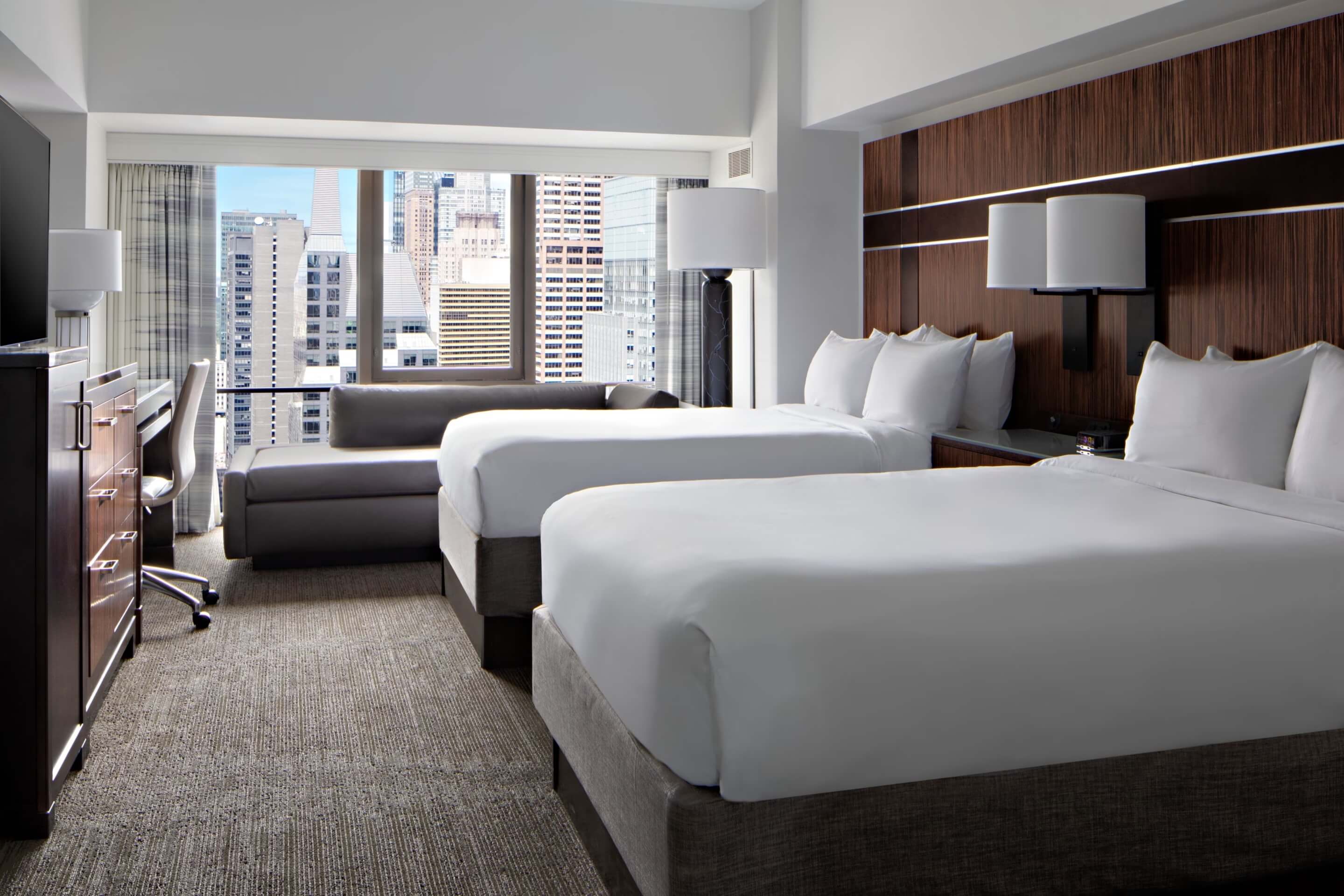 New York Marriott Marquis Double Bedroom