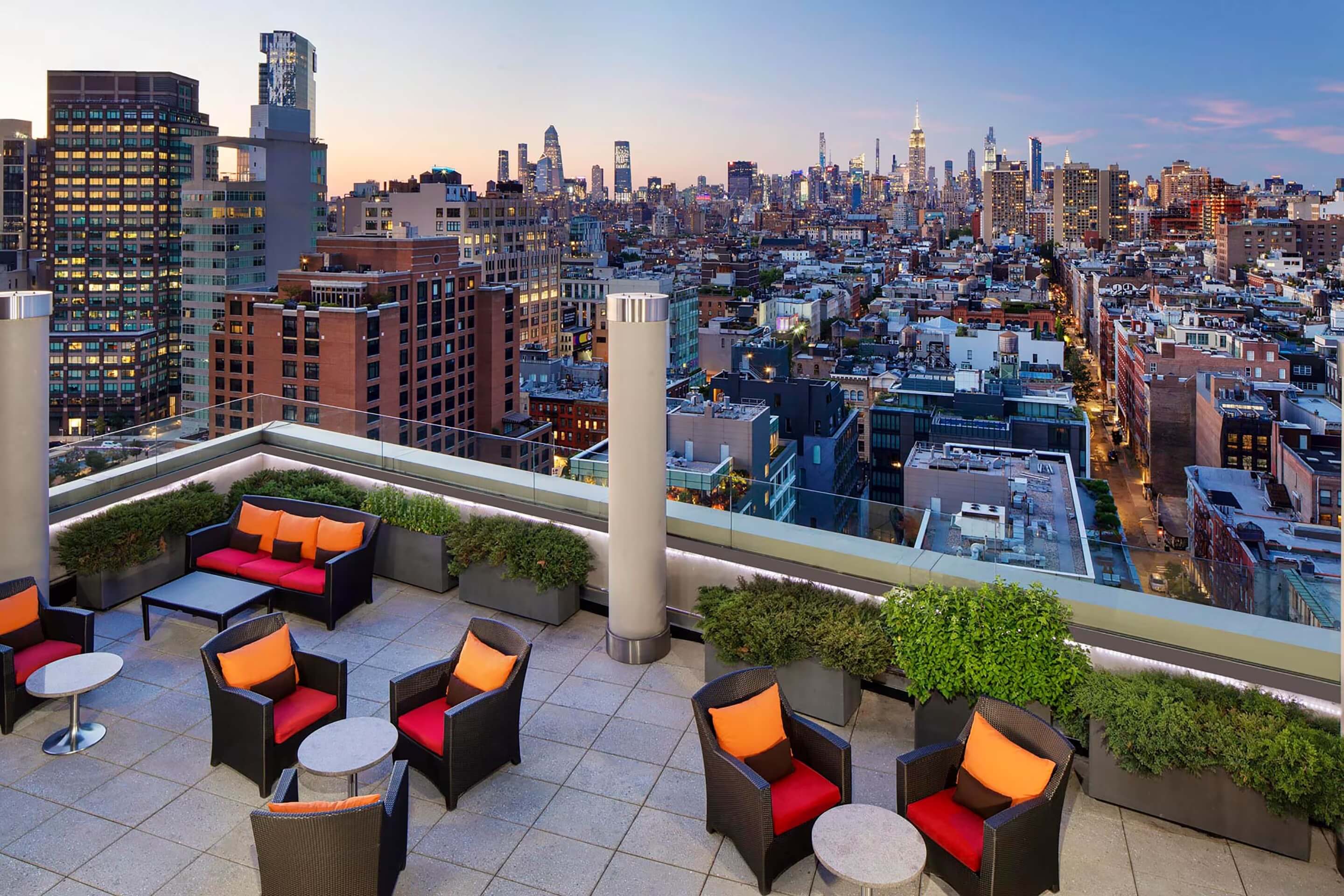 Sheraton Tribeca New York Hotel Executive Lounge Outdoor Terrace