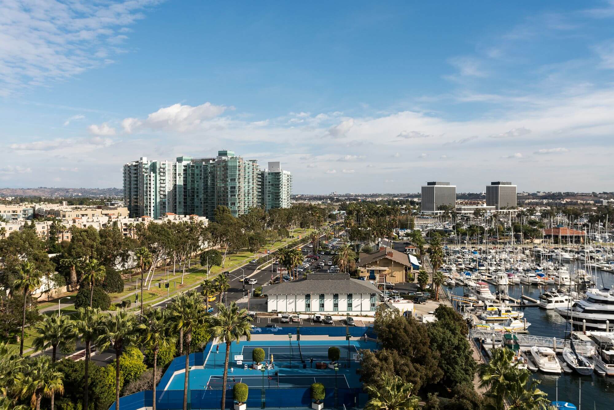 The Ritz-Carlton, Marina del Rey Executive Club Lounge View